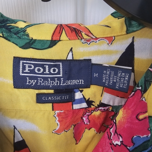 Polo Ralph Lauren NWT Mens Classic Fit Tropical Print Hawiian Woven Size M - Picture 3 of 7